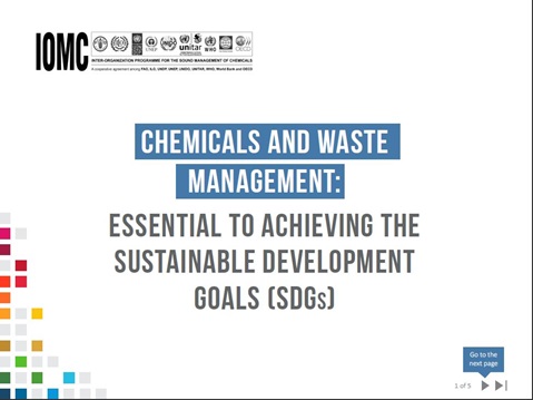 Chemicals and Waste management: Chemicals and Waste management: essential TO achieving the Sustainable Development Goals (SDGs)